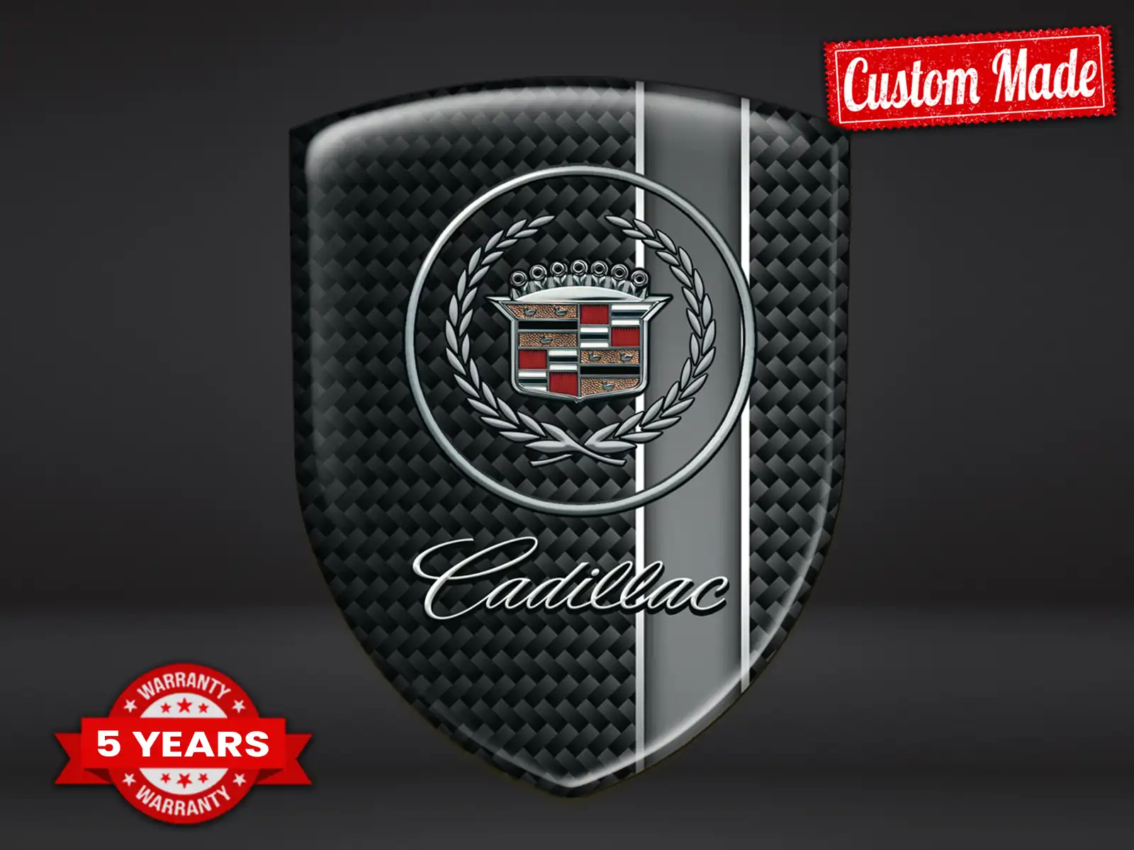 Cadillac Pegatina En Relieve Rendimiento Máximo Estilo Pro ST